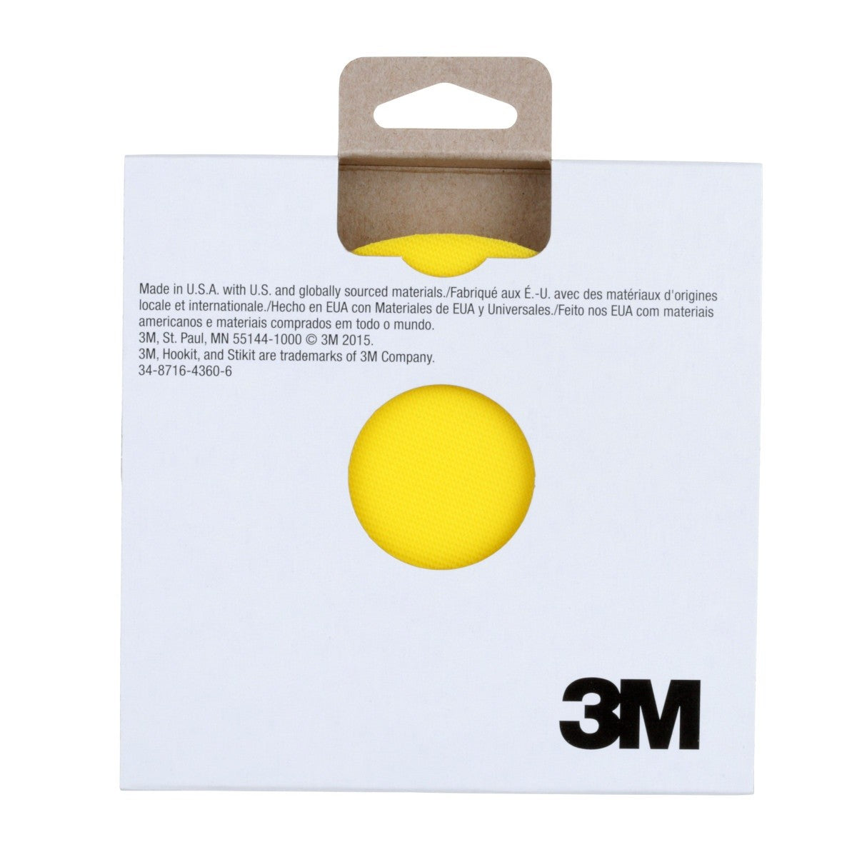 3M 05775 Hookit Disc Pad, 5 in x 3/4 in 5/16-24 External, Yellow (7100027274) (10 Pack) - 5