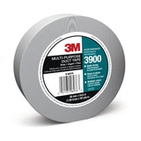 3M 3900 Multi-Purpose Duct Tape, Silver, 48 mm x 54.8 m, 7.6 mil, Rubber Adhesive, Water Resistant, Conveniently Packaged (7100029108) (24 Pack) - 2