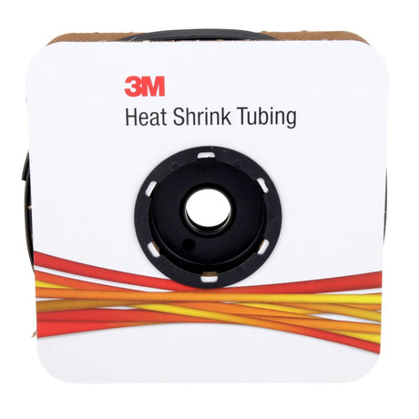 3M Heat Shrink Thin Wall Tubing FP-301, Black, 2 to 1, 1 in x 50 ft Spool (FP1.000BK50S) (7100029979) (3 Pack)