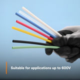 3M FP0.188BK100'S FP-301 Heat Shrink Thin Wall Tubing, 3/16 in x 100 ft Spool, Black (7100030001) (3 Pack) - 10
