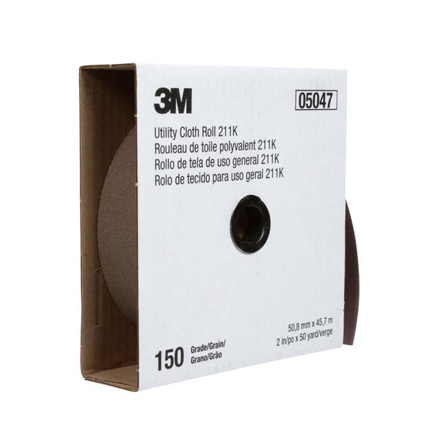 3M 211K Utility Cloth Roll Aluminum Oxide 1-1/2" x 50 yd 150 Grit (7100031693)