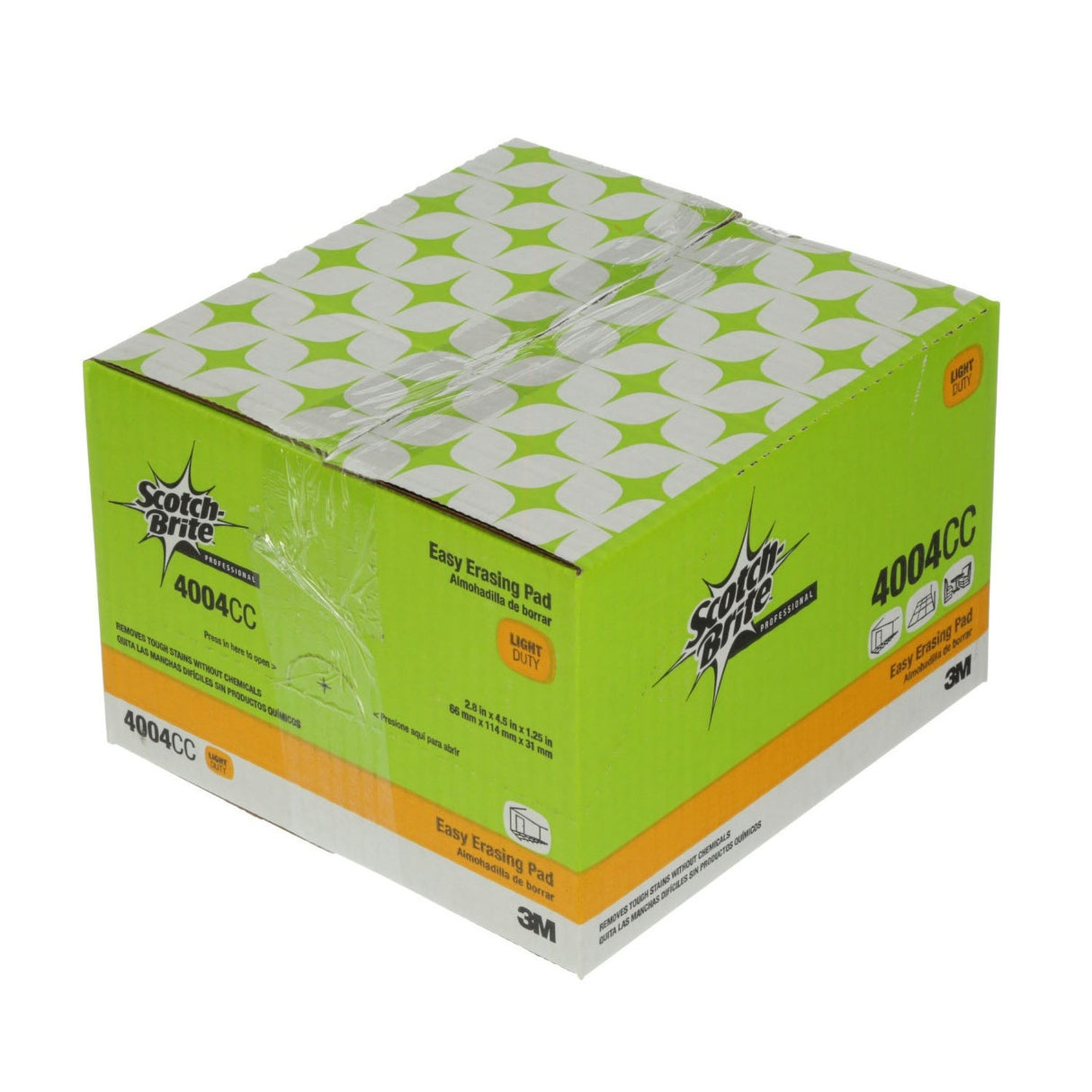 3M Scotch-Brite Easy Erasing Pad, Light Duty, Non-Scratch, Blue, 2-13/16 in x 4-1/2 in x 1-3/16 in (7100032938) (12 Pack) - 3