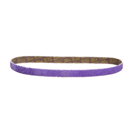 3M 786F 33443 Cubitron II File Belt, 36+ Grit, Purple, 1/2 in x 18 in, Spot Weld Removal (7100033184) (50 Pack)