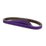 3M 786F 33445 Cubitron II File Belt, 60+ Grit, Purple, 1/2 in x 18 in, Spot Weld Removal (7100033185) (10 Pack) - 3