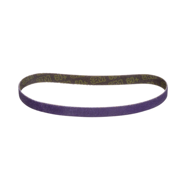 3M 786F 33439 Cubitron II File Belt, 60+ Grit, Purple, 3/8 in x 13 in, Spot Weld Removal (7100033194) (50 Pack)