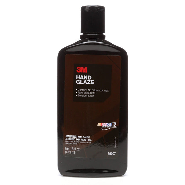 3M Hand Glaze, Liquid, Orange, 16 fl oz 473 mL, for Automotive Paint (39007) (7100033289) (Case of 6) (6 Pack)