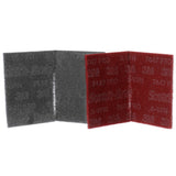 3M PO-HP 7447/7448 64933 Scotch-Brite Pro Hand Pad Multipack, Gray Maroon, 6 in x 9 in (7100033494) (400 Pack) - 2