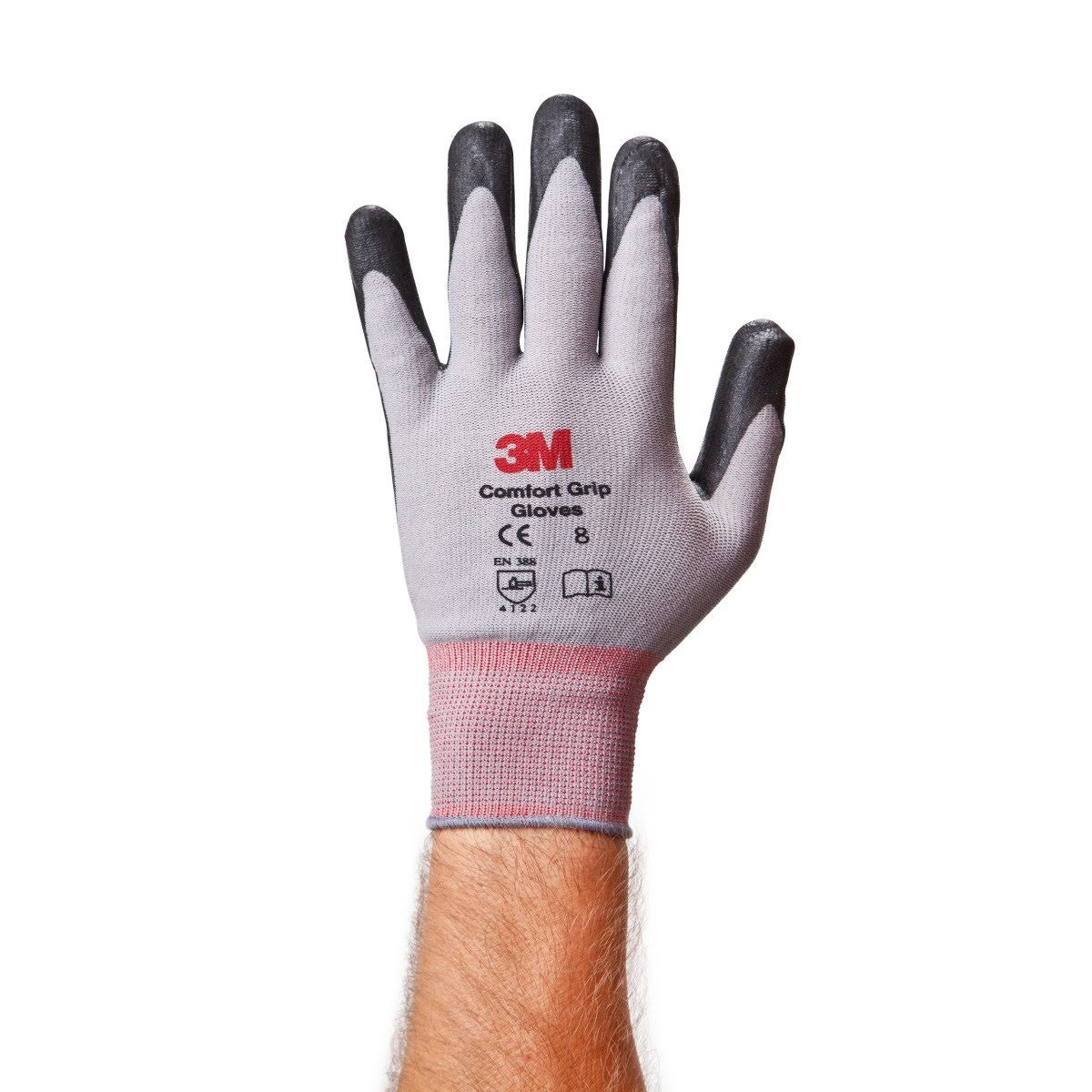 3M Comfort Grip General Use Work Gloves, Nitrile Foam Palm Coating, Gray, X-Large (CGXL-GU) (7100034910) (1 Pair) (6 Pack)