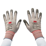 3M CGL-GU General Use Work Glove, Nitrile Palm Coating, Washable, Knit Wrist Cuff, Gray, Large (7100034911) (1 Pair) (6 Pack) - 2