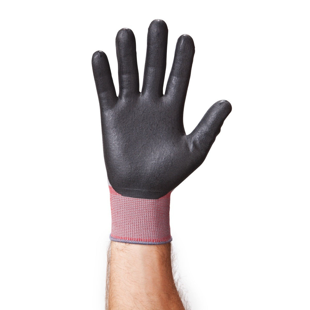 3M CGL-GU General Use Work Glove, Nitrile Palm Coating, Washable, Knit Wrist Cuff, Gray, Large (7100034911) (1 Pair) (6 Pack) - 3