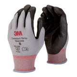 3M CGM-GU Comfort Grip General Use Work Gloves, Nitrile Palm Coating, Gray, Medium (7100034912) (1 Pair)