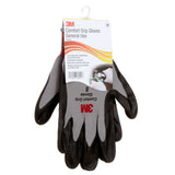 3M CGM-GU Comfort Grip General Use Work Gloves, Nitrile Palm Coating, Gray, Medium (7100034912) (1 Pair) - 3