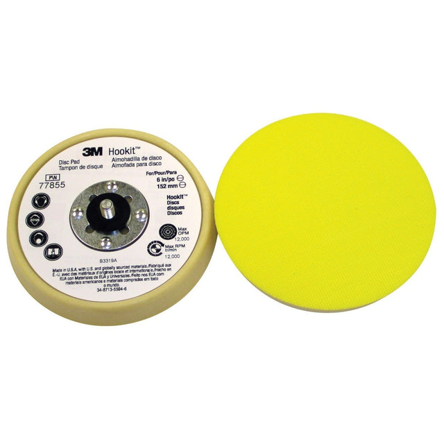 3M 77855 Hookit Low Profile Finishing Disc Pad, 5 in x 11/16 in 5/16-24 External (7100035324) (10 Pack)