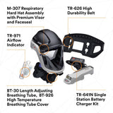 3M TR-600-HIK Versaflo Heavy Industry PAPR Kit Powered Air Purifying Respirator (7100035755) - 7