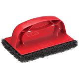 3M Scotch-Brite Scotchbrick Griddle Scrubber 9537CC Heavy Duty Red 4 in x 6 in x 3 in (7100036207) (12 Pack) - 3