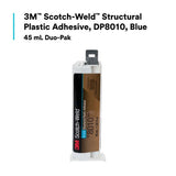 3M 8010 Scotch-Weld Structural Plastic Adhesive DP Blue for Plastic to Metal Bonding (45 mL Duo-Pak) (7100036717) (12 Pack) - 4