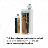 3M 8010 Scotch-Weld Structural Plastic Adhesive DP Blue for Plastic to Metal Bonding (45 mL Duo-Pak) (7100036717) (12 Pack) - 5