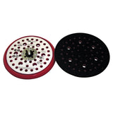 3M Xtract Hookit Low Profile Back-up Pad, Hook and Loop, Red Foam, 5 in x 3/8 in, 5/16-24 External Thread, 44 Holes (20353) (7100037832) (10 Pack) - 2