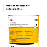 3M Quick Grip Filler Body Filler, Gray Paste, 1 gal Can (33181) (7100039451) (4 Pack) - 2