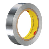 3M 431 Aluminum Foil Tape, Acrylic Adhesive, Silver, 12 mm x 55 m, 3.1 mil (7100039678) (72 Pack)