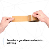 3M 371 Scotch Box Sealing Tape, Tan, 48 mm x 50 m (7100041609) (216 Pack) - 9