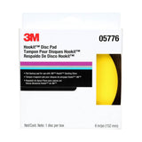 3M Hookit Abrasive Disc Pad, Medium Density Foam, Yellow, 6 in, 5/16-24 EXT (05776) (7100041779) (10 Pack) - 9