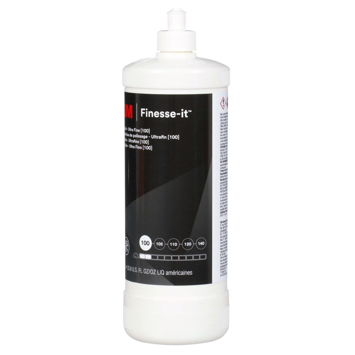 3M 100 Finesse-it Polish, Ultra Fine, White, 1 Liter Bottle (28696) (7100042116) (12 Pack) - 2