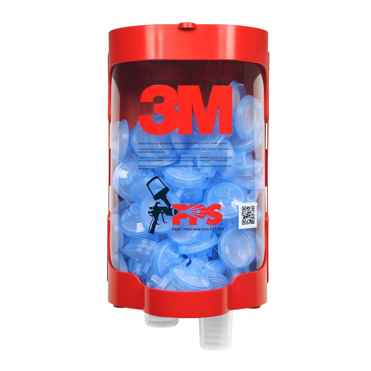3M 16298 PPS Lid and Liner Dispenser Mini and Micro Red (7100042777) - 2