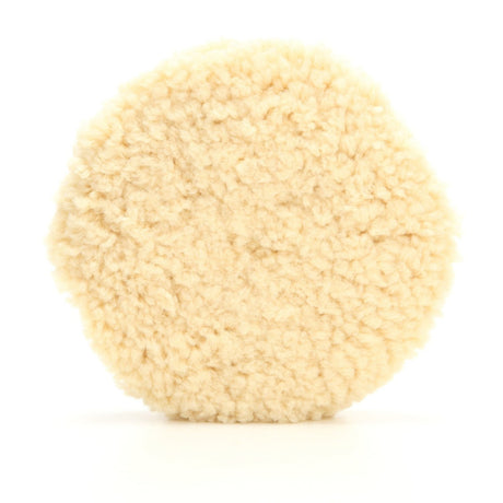 3M Wool Compounding Pad, Double Sided, Waffle, Wool, White, 9 in (33280) (7100042950) (6 Pack)