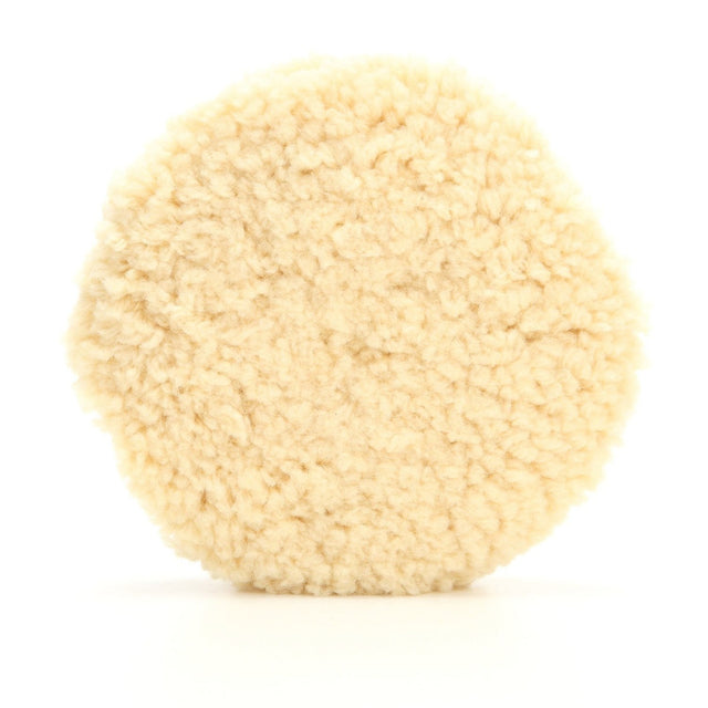 3M Wool Compounding Pad, Double Sided, Waffle, Wool, White, 9 in (33280) (7100042950) (6 Pack)