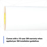 3M 1577CW-WM Insulation Jacketing Tape, Flat, White, 23 in x 50 yd, 1 Roll/Case (7100043741) - 3