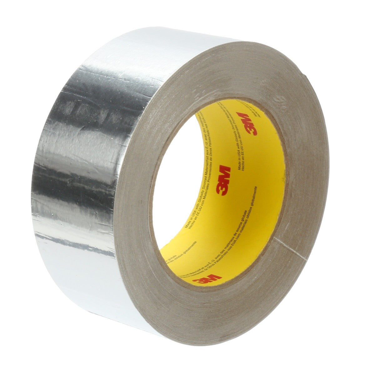 3M 1521CW Aluminum Foil Tape, Silver, 48 mm x 45.7 m, 2.8 mil (7100043781) (576 Pack)