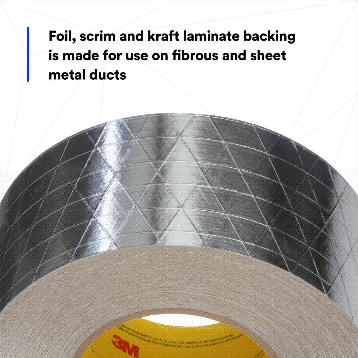 3M 2C110 FSK Facing Tape, 99 mm x 45.7 m (7100043828) (12 Pack) - 9