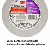 3M 1581A Venture Tape UL181A-P Aluminum Foil Tape Silver 2 1/2 in x 60 yd 2 mil (7100043830) - 4