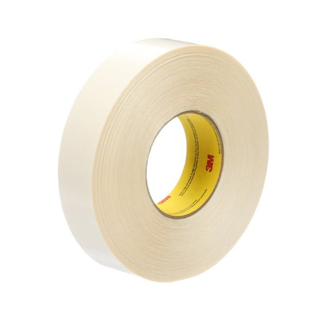 3M 514CW Double Coated PET Tape, Acrylic Adhesive, White, 37.12 mm x 54.8 m, 0.01 mm (7100043856) (32 Pack)