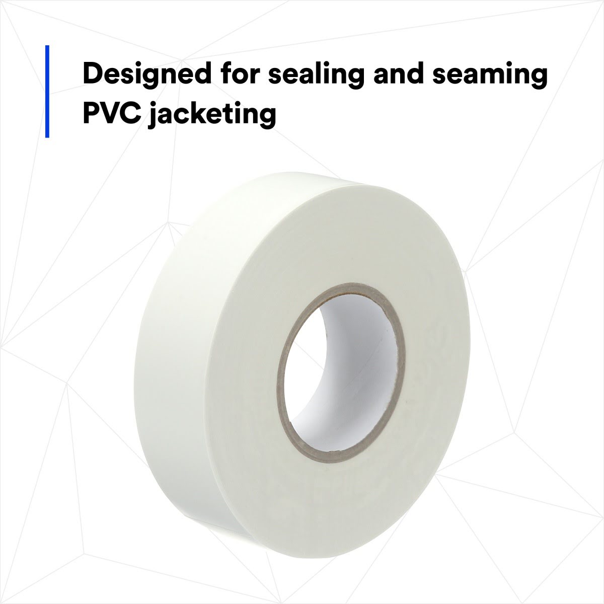 3M 1506R Selfwound PVC Tape, White, Linerless, 1 in x 36 yd, 6 mil (7100043868) (36 Pack) - 2