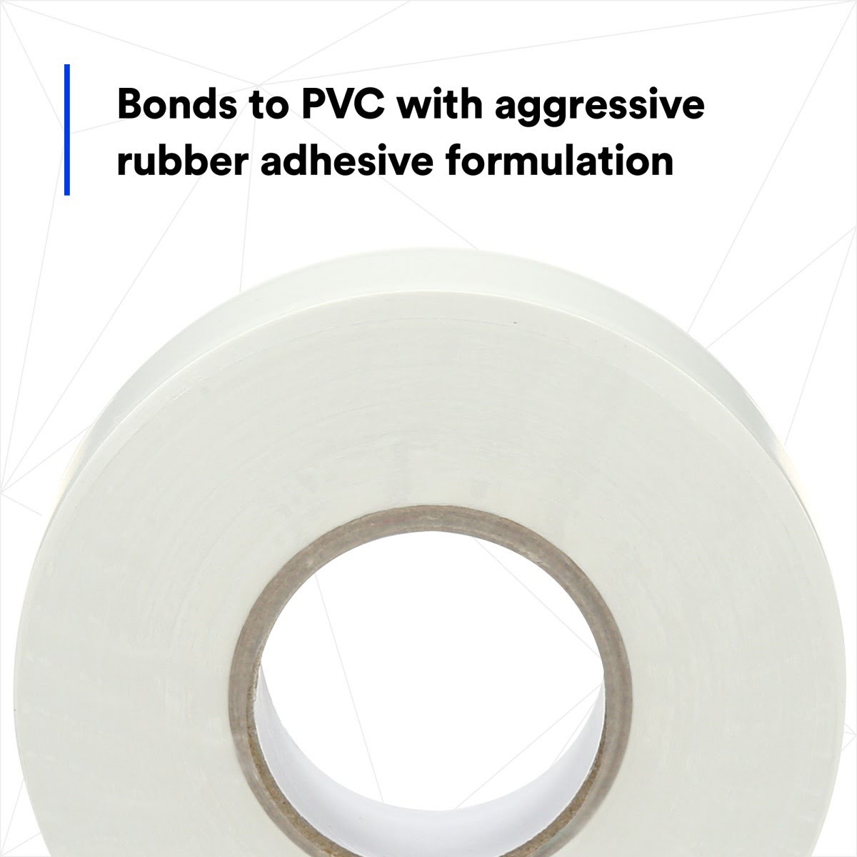 3M 1506R Selfwound PVC Tape, White, Linerless, 1 in x 36 yd, 6 mil (7100043868) (36 Pack) - 3