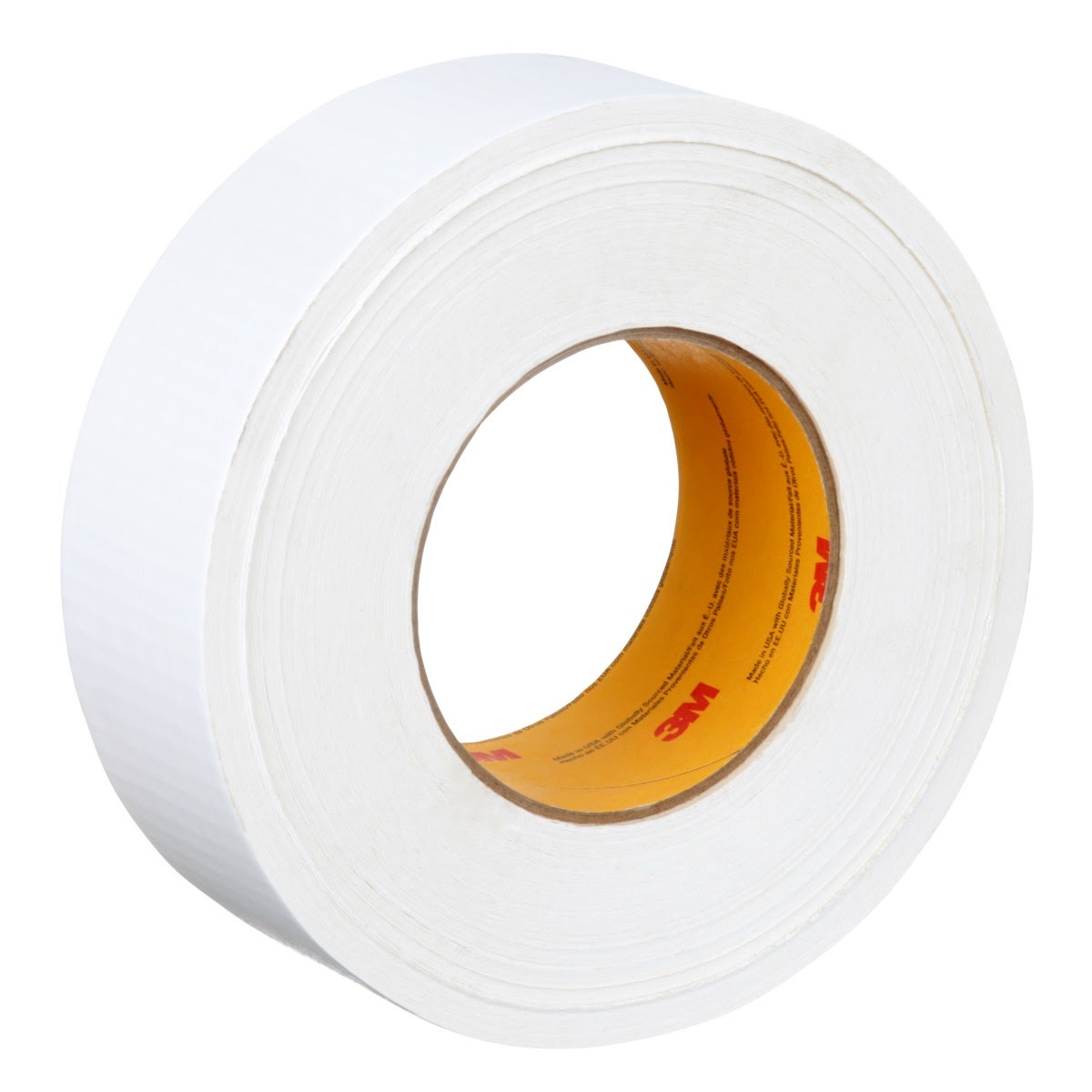 3M 1500 Venture Tape Cloth Duct Tape, White, 48 mm x 55 m (1.88 in x 60.1 yd) (7100043871) (648 Pack)
