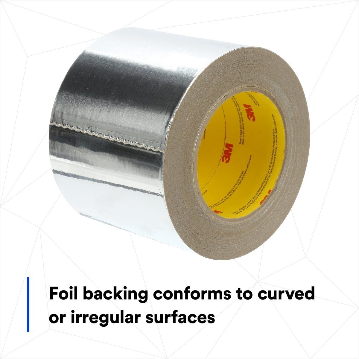 3M 1520CW Venture Tape Aluminum Foil Tape, Silver, 3.89 in x 50 yd, 3.2 mil (7100043875) (12 Pack) - 4