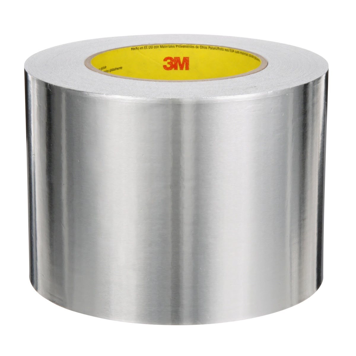 3M 2C120 Aluminum Foil Tape, Silver, High Strength, Conformable, Heavy Duty Liner, UL723 Classified, 3-7/8 in x 50 yd, 1.8 mil (7100043891) (12 Pack)