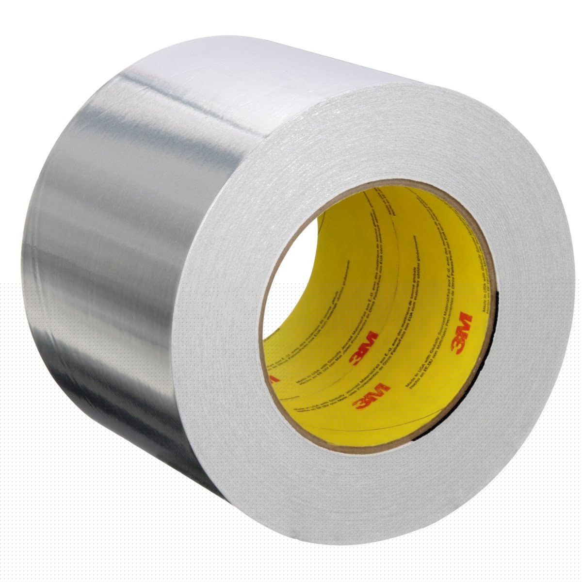 3M 2C120 Aluminum Foil Tape, Silver, High Strength, Conformable, Heavy Duty Liner, UL723 Classified, 3-7/8 in x 50 yd, 1.8 mil (7100043891) (12 Pack) - 2