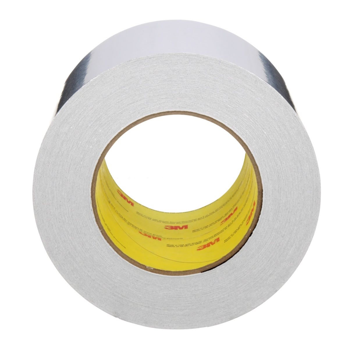 3M 2C120 Aluminum Foil Tape, Silver, High Strength, Conformable, Heavy Duty Liner, UL723 Classified, 3-7/8 in x 50 yd, 1.8 mil (7100043891) (12 Pack) - 4