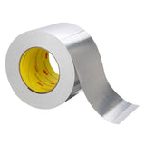 3M 2C120 Aluminum Foil Tape, Silver, High Strength, Conformable, Heavy Duty Liner, UL723 Classified, 3-7/8 in x 50 yd, 1.8 mil (7100043891) (12 Pack) - 6