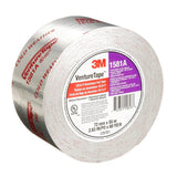 3M UL181A-P 1581A Venture Tape Aluminum Foil Tape, Silver, 72 mm x 55 m, 2 mil (7100043929) (16 Pack) - 7