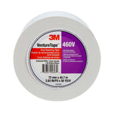 3M 460V Venture Tape Vinyl Seaming Tape , White Color, Embossed, Resists Lifting, Cold Weather Adhesion, 2.83 in x 50 yd (7100043935) (16 Pack)