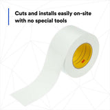 3M 460V Venture Tape Vinyl Seaming Tape , White Color, Embossed, Resists Lifting, Cold Weather Adhesion, 2.83 in x 50 yd (7100043935) (16 Pack) - 3