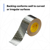 3M 1525CW Venture Tape FSK Facing Tape, Silver, 123.75 mm x 45.7 m (7100043968) (8 Pack) - 5