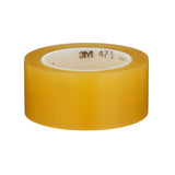 3M Vinyl Tape Transparent 2 in x 36 yd 5.2 mil Roll (471) (7100044331) (24 Pack) - 2