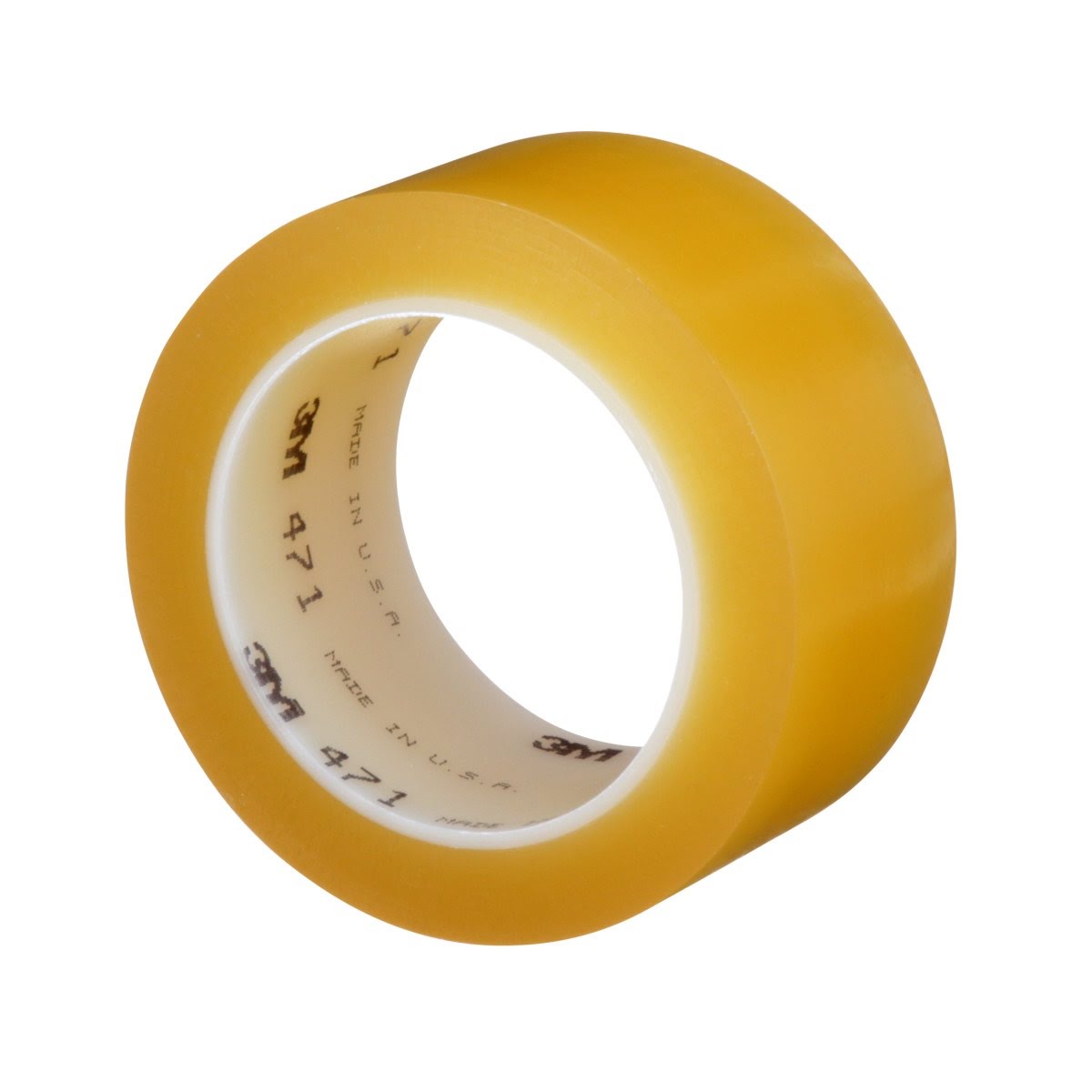3M Vinyl Tape Transparent 2 in x 36 yd 5.2 mil Roll (471) (7100044331) (24 Pack) - 3