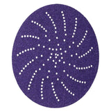 3M 732U Xtract Hookit Paper Disc, 80+ Grit, C Weight, Purple, 5 in, Die 500LG (7100044448) (250 Pack) - 2
